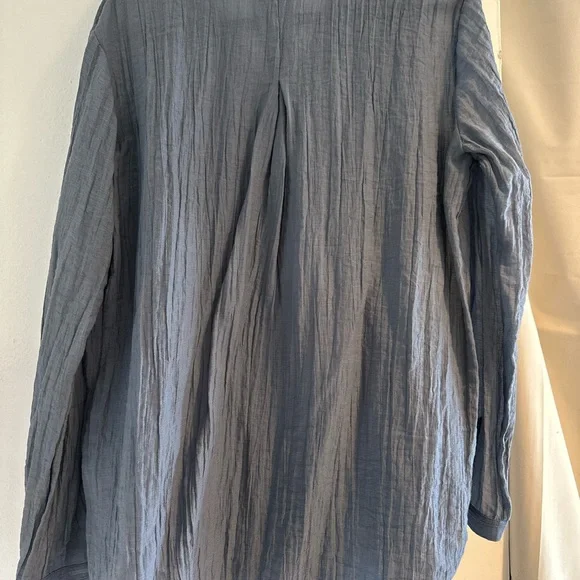 Massimo Dutti Charcoal Button Down Casual Shirt - Picture 8 of 9